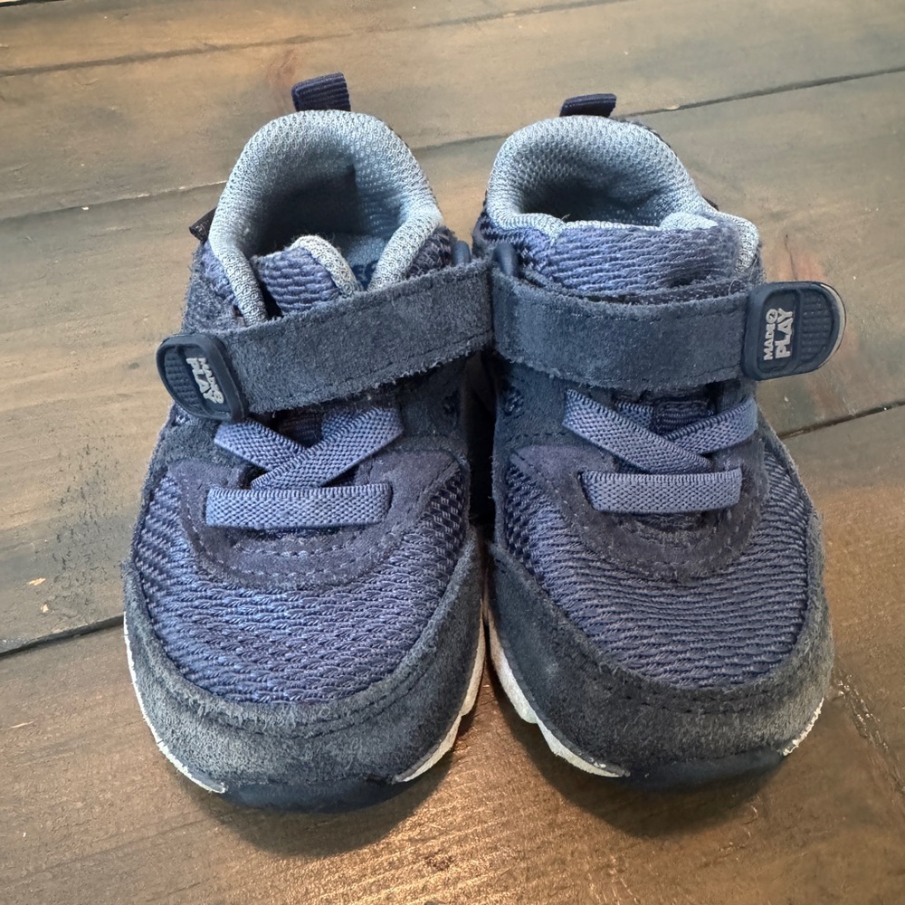 Stride Rite Navy Kids Sneakers with Velcro